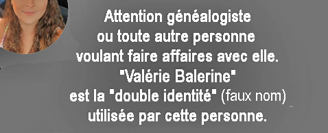"Valérie Balerine" est la "double identité" (voir le terme légal) utilisé par cette personne
