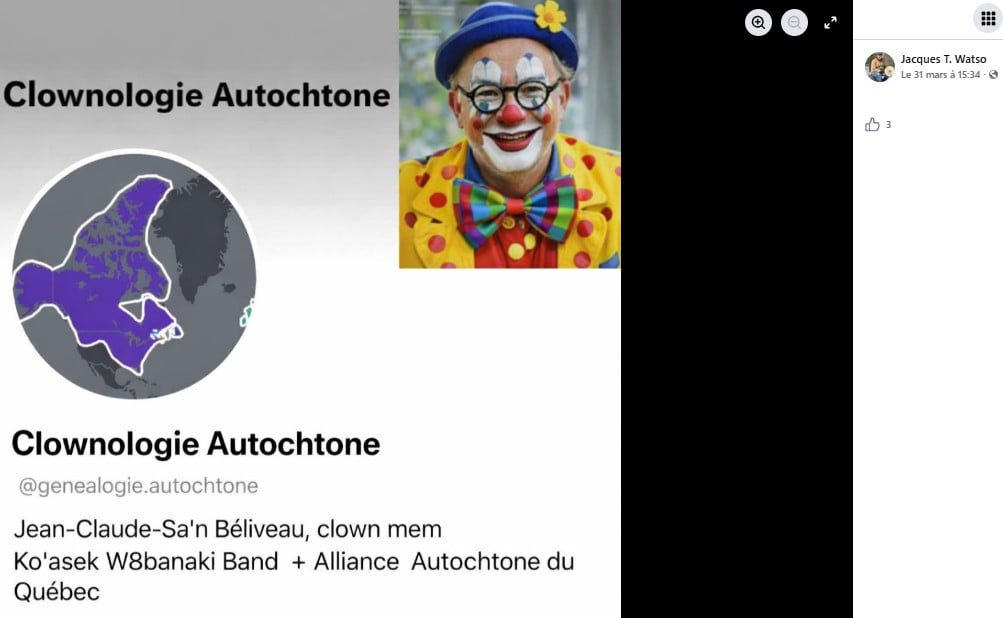 photo modifi&eacute;e de mon profile montrant un texte aussi modifi&eacute;...